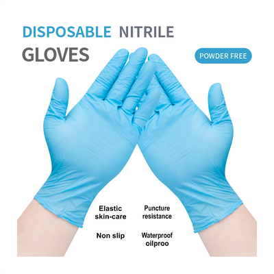 latex glove latex glove medical latex coated glove Blue gloves